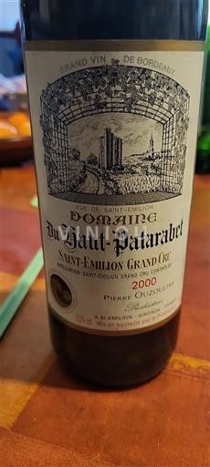 Burdeos Saint-Émilion Gran Cru Grand Cru Domaine Haut-Patarabet 2000