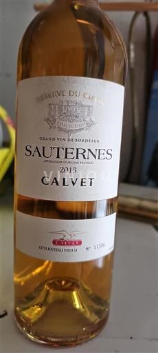 Burdeos Sauternes Calvet Réserve du Ciron 2015