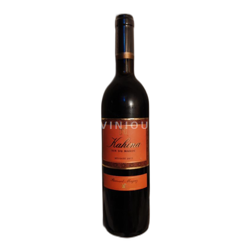 Vin Rouge sec 2013 Kahina 2013 Maroc Benslimane Vin de Benslimane nature