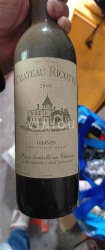 Bordeaux Graves Château Ricotte 2004