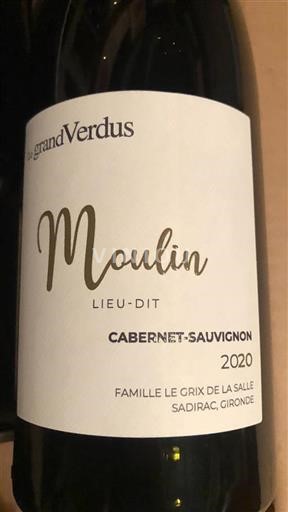 Bordeaux Le Grand Verdus Moulin 2020