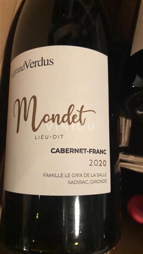 Bordeaux Non specificato Grand Verdus Mondet Lieu-Dit 2020
