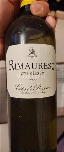 Provence Côtes de Provence Rimauresq Cru Classé 2022