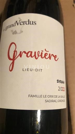 Bordeaux Le Grand Verdus Gravière Lieu-dit 2022