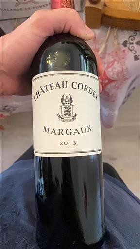 Bordeaux Margaux Grand Cru Cordet 2013