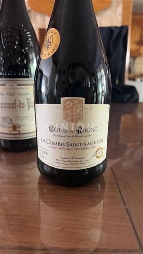 Vin Rouge sec Cuvée Spéciale Les Combes Saint-Sauveur 2010 France Vallée du Rhône Côtes-du-rhône