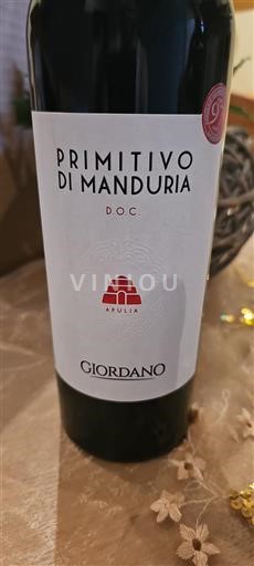 Puglia Primitivo di Manduria Giordano 2023