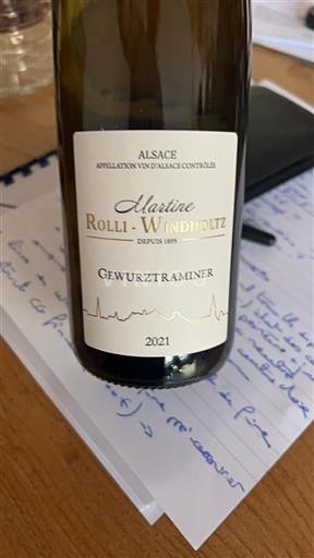 Alsace Grand Cru Rolli-Windholtz Martine 2021