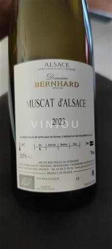 Alsace Grand Cru Domaine Bernhard Muscat d'Alsace 2023