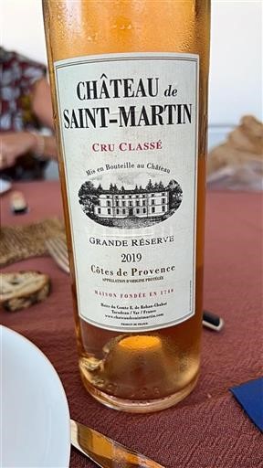 Vin Rosé sec Grande R%c3%a9serve Château Saint-Martin 2019 France Provence Côtes-de-provence Cru Classé