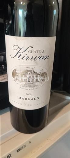 Bordeaux Margaux Grand Cru Classé Château Kirwan 2008