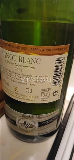 Moselle luxembourgeoise Domaine S de Vinsmoselle 2002