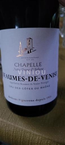 Rhône Valley Beaumes de Venise Notre Dame Aubune Chapelle 2020