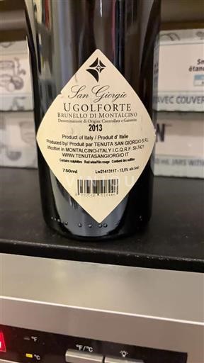 Toscana Brunello di Montalcino San Giorgio Ugolforte 2013