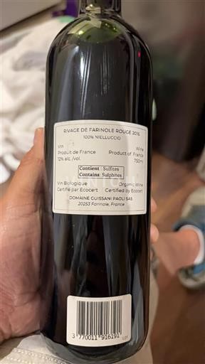 Corsica Niet gespecificeerd Domaine Guissani Paoli Rivage de Farinole Rouge 2016