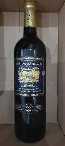 Bordeaux Graves Château Arricaud Réserve du Comte 2018