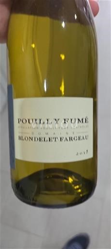 Dolina Loare Pouilly-fumé Blondelet-Fargeau 2018