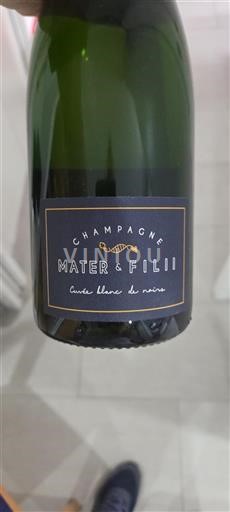 Champagne Mater & Filii blanc de noirs Senza annata