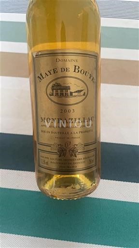 Sudoeste Monbazillac Château Maye de Bouye 2003