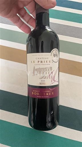 Bordeaux Château Le Prieuré Passion 2010