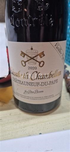 Valle del Rodano Châteauneuf-du-Pape Domaine Père Caboche Élisabeth Chambellan Vieilles Vignes 2020