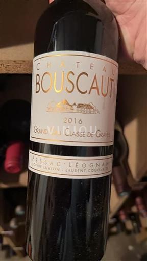 Bordeaux Pessac-Léognan Grand Cru Bouscaut 2016