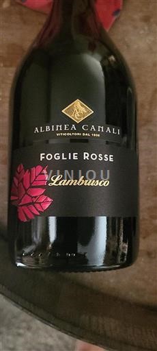 Emilia-Romagna Lambrusco Albinea Canali Foglie Rosse Ikke årgangsbestemt