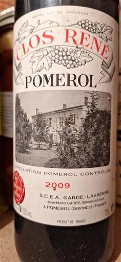 Bordeaux Pomerol Clos René 2009