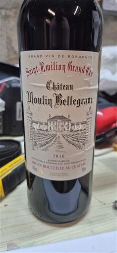 Bordeaux Saint-Émilion Grand Cru Château Moulin Bellegrave 2016