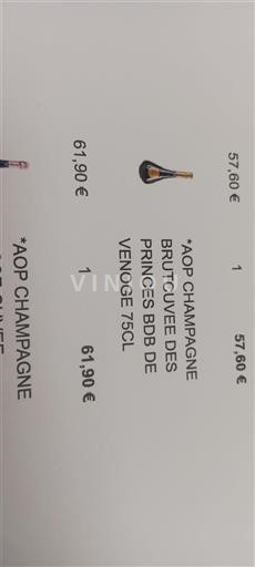 Champagne Venoge des Princes BDB Senza annata