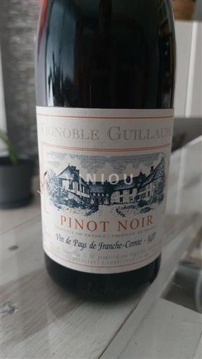 Vin Rouge sec Pinot noir Vignoble Guillaume 2022 France Régions de l'Est Franche-Comté IGP