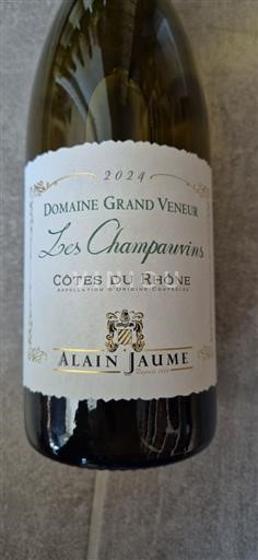 Vallée du Rhône Côtes-du-rhône Domaine Grand Veneur Les Champauvins 2024