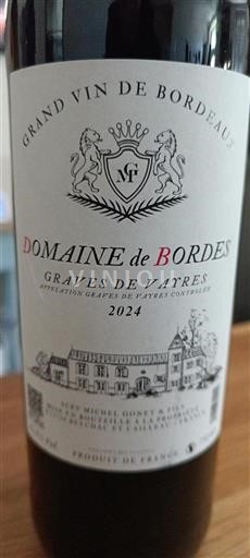 Bordeaux Graves-de-vayres Domaine Bordes 2024