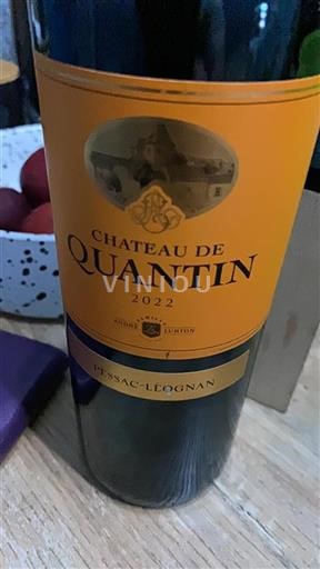 Bordeaux Pessac-Léognan Château Quantin 2022