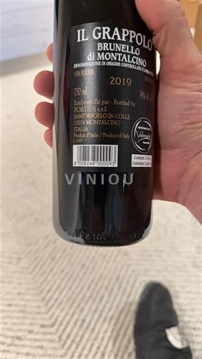 Toscana Brunello di Montalcino Il Grappolo 2019