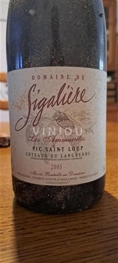 Languedoc Pic-saint-loup Domaine Sigalière Les Ammonites 2005