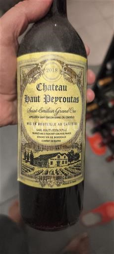Bordeaux Saint-Émilion Grand Cru Grand Cru Château Haut Peyroutas 2018