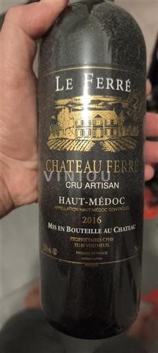 Bordeaux Haut-Médoc Château Ferré 2016