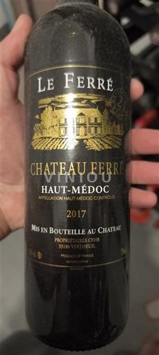 Bordeaux Haut-Médoc Château Ferré 2017