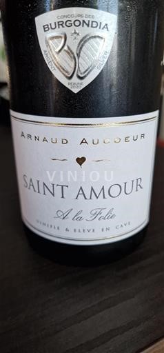 Beaujolais Saint-Amour Arnaud Aucoeur À la Folie 2019
