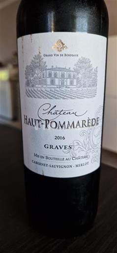 Bordeaux Graves Château Haut-Pommarède 2016