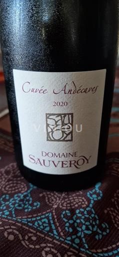 Loire Valley Anjou Domaine Sauveroy Andécaves 2020
