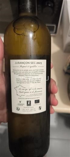 Jihozápad Jurançon Clos Labree Respect et équilibre 2023