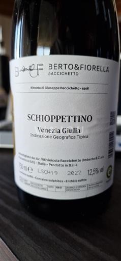 Friuli Venezia Giulia Venezia Giulia Bertò & Fiorella Baccichetto Schioppettino 2022