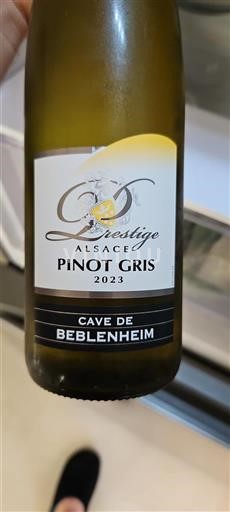 Vin Blanc sec Prestige Cave de Beblenheim 2023 France Alsace Grand Cru