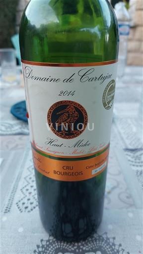 Bordeaux Haut-Médoc Cru Bourgeois Domaine Cartujac 2014