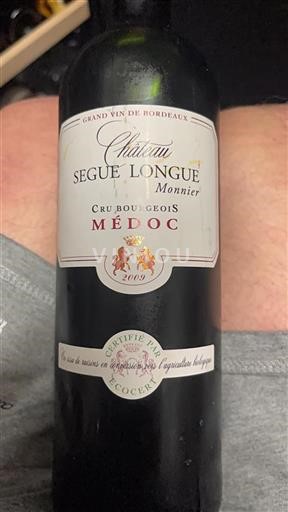 Bordeaux Médoc Cru Bourgeois Ségue Longue Monnier 2009