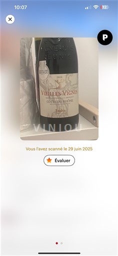 Valle del Ródano Côtes del Ródano Generos Reunis Vieilles Vignes 2010