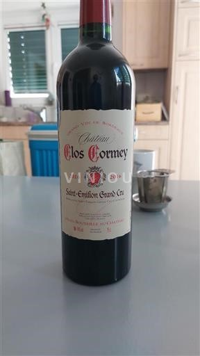 Burdeos Saint-Émilion Gran Cru Grand Cru Château Clos Cormey 2016