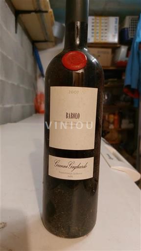 Vin Rouge sec Gianni Gagliardo 2007 Italie Piémont Barolo